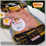 Mama's pork HAM SMOKED SLICED Soejasch Bali frozen 250g